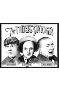 The Three Stooges 17x11 Print