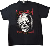Image 1 of SLAUGHTER GENOCIDE CROSS SHIRT (2 SIDED)