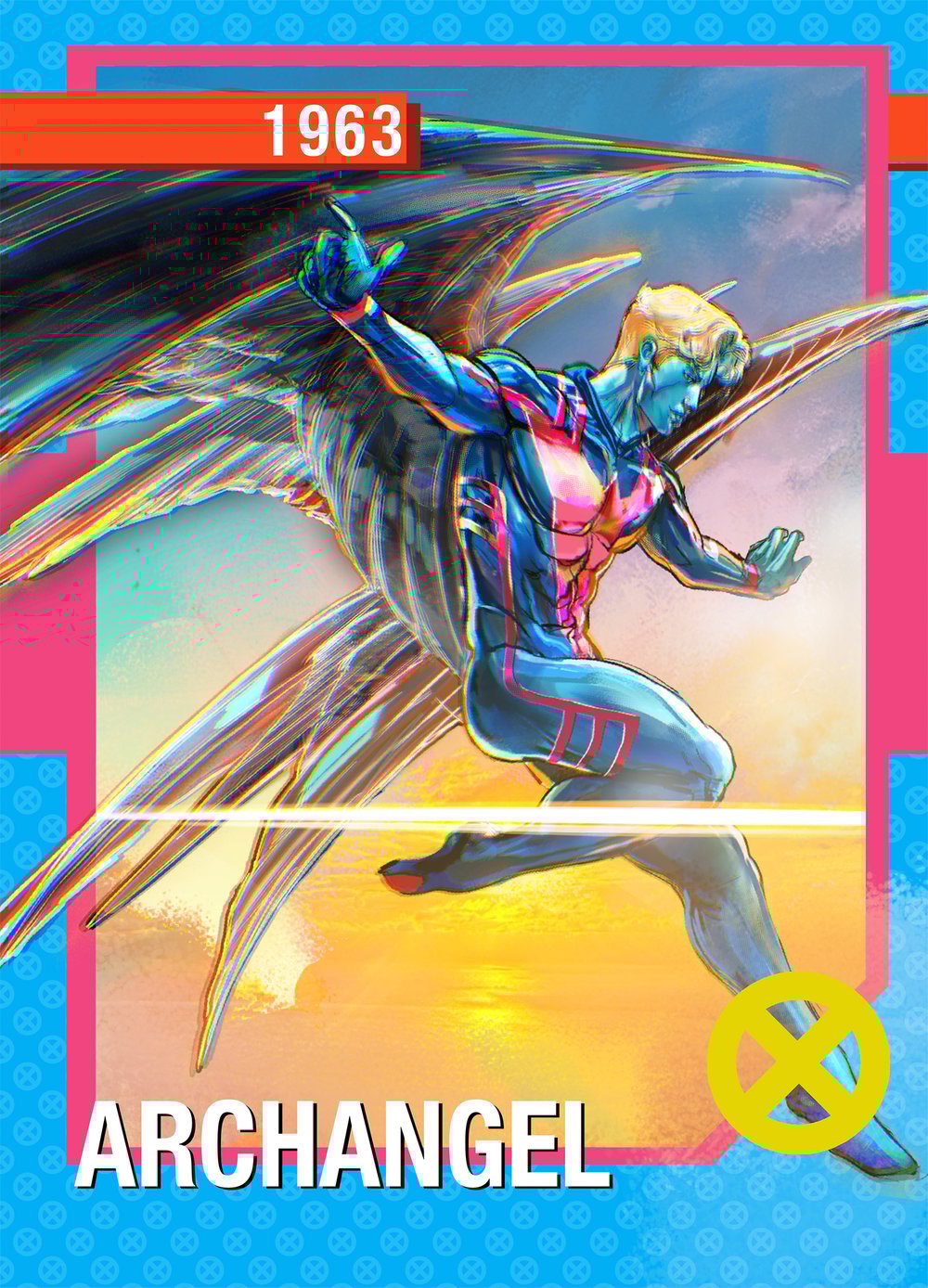 1960s X-men set of 18 characters  2.5" by 3.5"