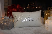 Image 1 of Ivory Cream Velvet Lumbar