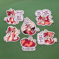 Image 1 of tangy cat stickers