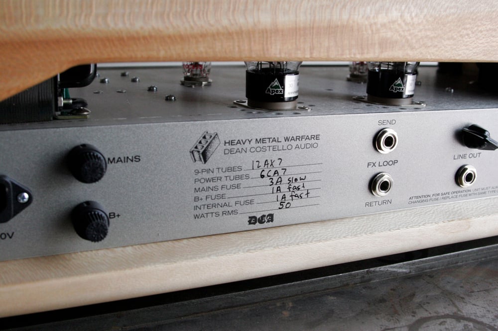 Image of 50W HMW w/ FX loop / Quartersawn Sycamore