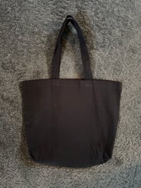 Image 3 of Black Canvas Monkey Tote Bag