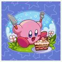 Image 1 of kirby cake print