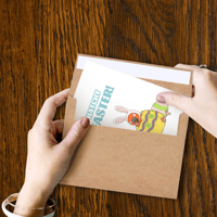 Image 5 of "Ruby Wishing You Hatchy Holidays" (4x6 blank greeting card)