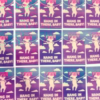 Image 3 of "Hang in There, Baby!" mini risograph print
