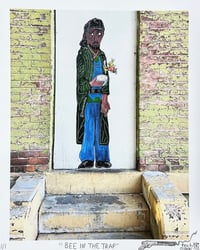 Image 1 of Bee in the trap print