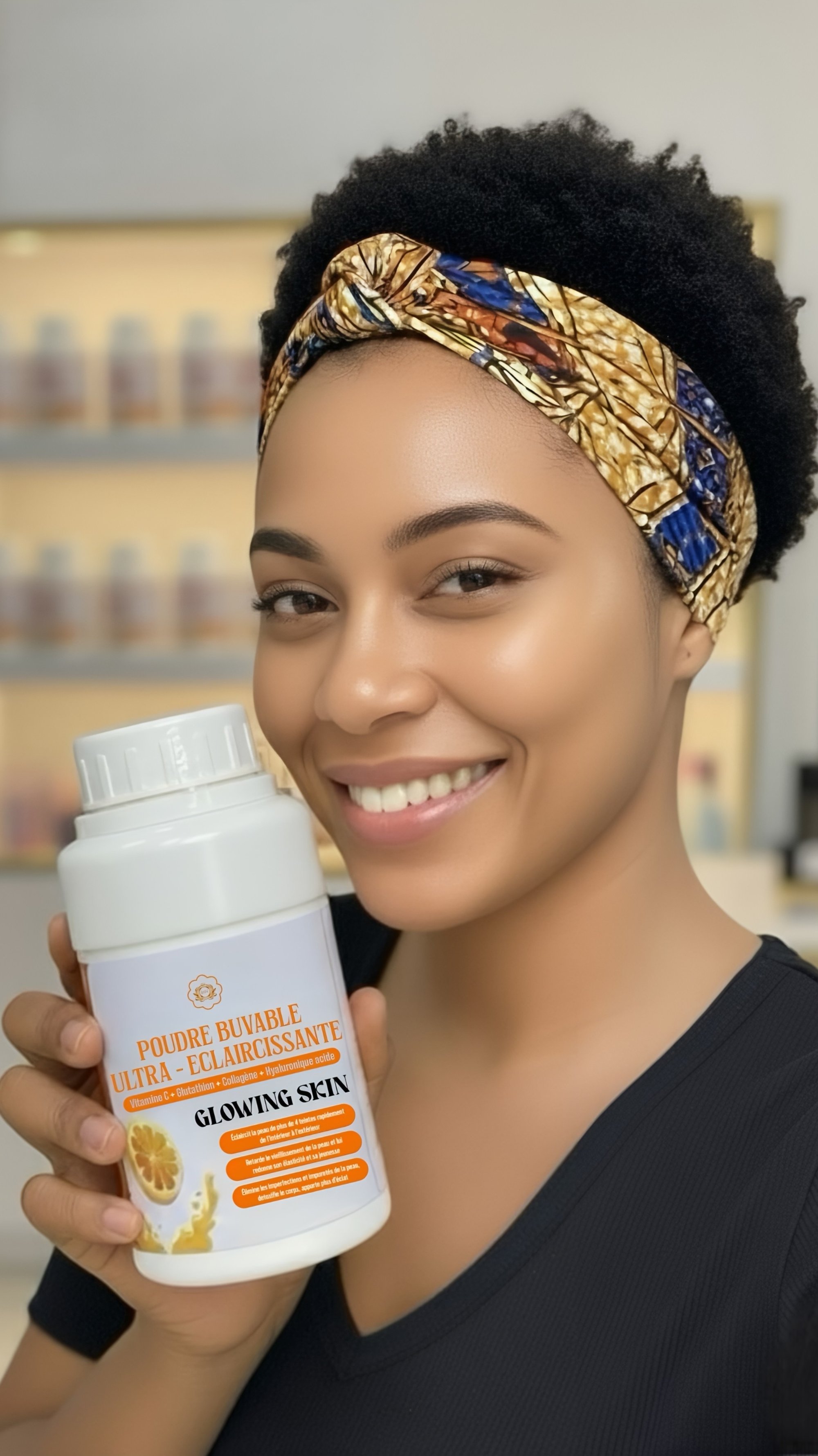 POUDRE BUVABLE ULTRA-BLANCHISSANT GLUTATHION + VITAMINE C + COLLAGNE | missnellaskincare POUDRE BUVABLE ULTRA-BLANCHISSANT GLUTATHION + VITAMINE C + COLLAGNE | missnellaskincare