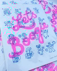 Image 2 of Let's Boogie risograph print