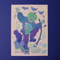 Image 1 of Let's Get Spooky! B-Grade Riso Print