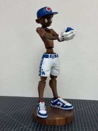 Image 2 of Unique 20" wood sculpture "SEV3NTEEN"