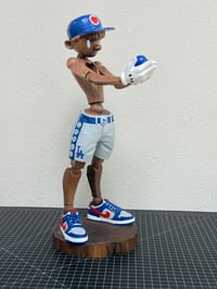 Image 1 of Unique 20" wood sculpture "EIGHTT33N"