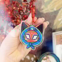 Image 2 of Spiderverse Babushka Style Cat Keychains