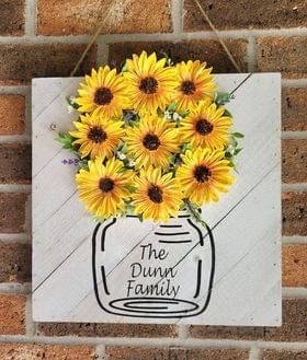 Image of Sola Wood Flower Board Signs