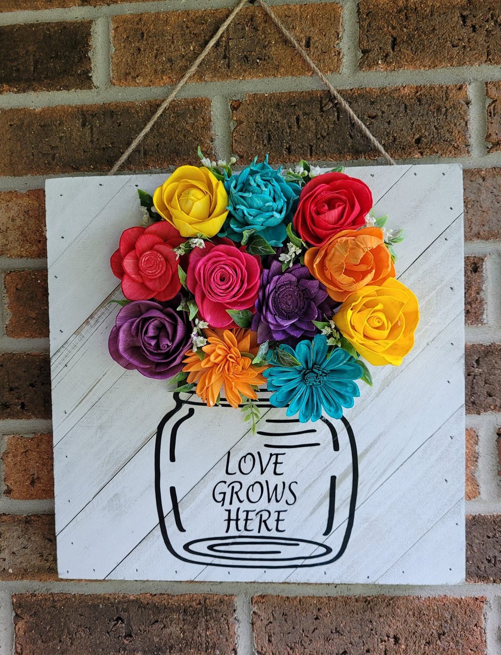 Image of Sola Wood Flower Board Signs