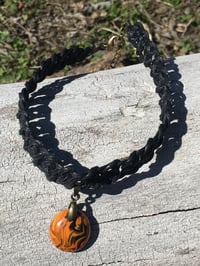 Image 2 of Macrame Choker with Glass Pendant