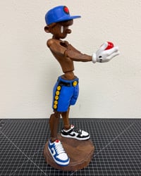 Image 1 of Unique 20" wood sculpture "ON3 DAY"