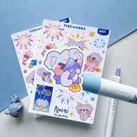Image 1 of Fireworks Sticker Sheet