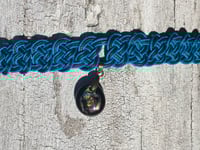 Image 2 of Two-Tone Choker with Glass Pendant