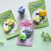 Image 2 of Handmade Clay Hairclips