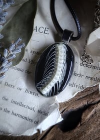 Image 3 of Double Sided Snake Spine and Floral Pendant