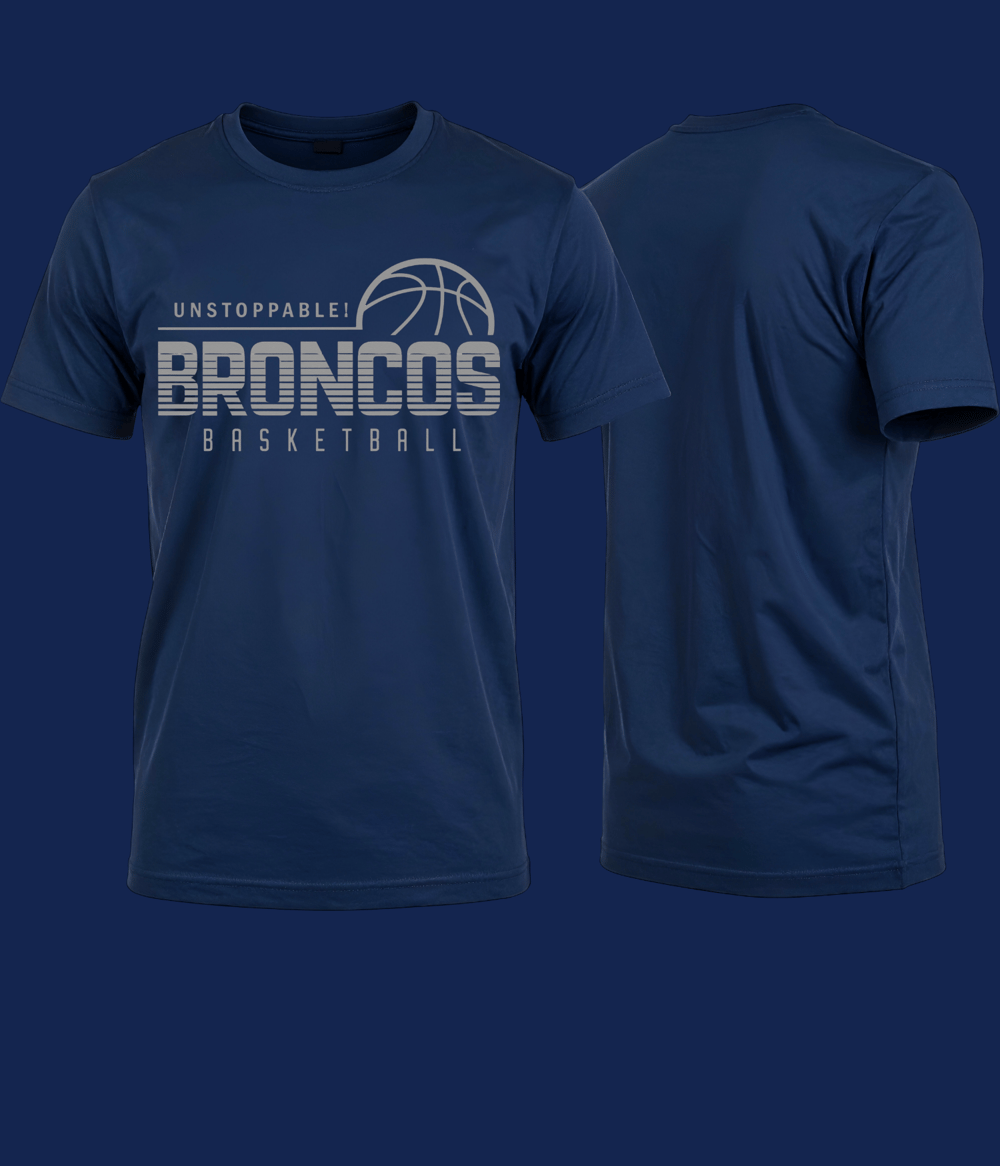 Image of Broncos Unstoppable Navy Tee