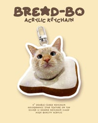 Image 2 of BreadBo Toast Slice Keychain