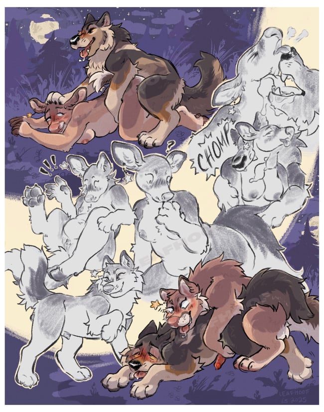 "Full Moon Frolic" Print