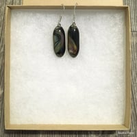 Image 2 of Oil Slick Glass Earrings
