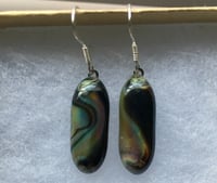Image 1 of Oil Slick Glass Earrings