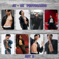 Image 4 of JK × CK Photocard Set — 8-Piece Laminated Collector Edition