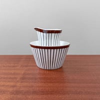 Image 2 of Gustavsberg Spisa Ribb Sugar Bowl and Creamer