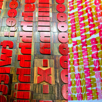 Image 4 of One-off typo letterpress poster #1-089