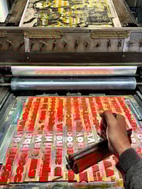 Image 5 of One-off typo letterpress poster #1-089