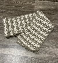 Image 1 of Grey Weave Scarf