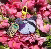 Image 2 of Pigeon Keychain and Lanyard