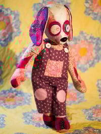 Image 1 of Pink Patchwork Pup - OOAK Art Doll