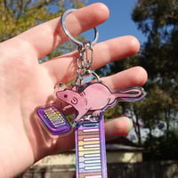 Image 5 of Neil Banging out the Tunes keychain and lanyard