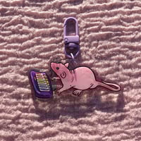 Image 3 of Neil Banging out the Tunes keychain and lanyard