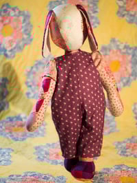 Image 3 of Pink Patchwork Pup - OOAK Art Doll