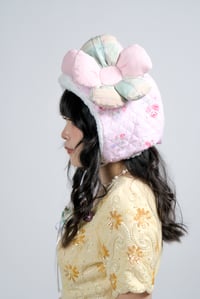 Image 1 of Blooming Blossom: Pink Quilted Flower Hat 
