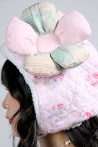 Image 5 of Blooming Blossom: Pink Quilted Flower Hat 