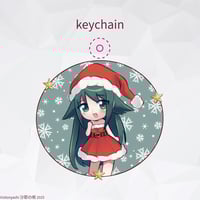 Holiday Saya no Uta Glitter Acrylic Ornament Keychain