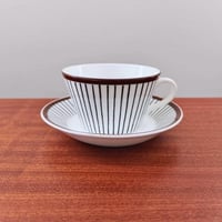 Image 1 of Gustavsberg Spisa Ribb Tea Cup with Saucer