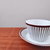 Image 2 of Gustavsberg Spisa Ribb Tea Cup with Saucer