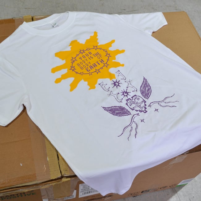 Your Body Is The Body of Earth - White T-shirt