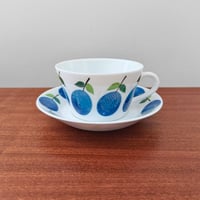 Image 1 of Gustavsberg Prunus Tea Cup with Saucer