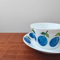 Image 2 of Gustavsberg Prunus Tea Cup with Saucer