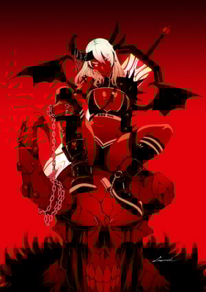 Image of Cross//Over: Devil girl - A3 Print // Godtail