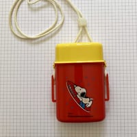 Image 1 of Boîte à crayons Snoopy rouge années 80
